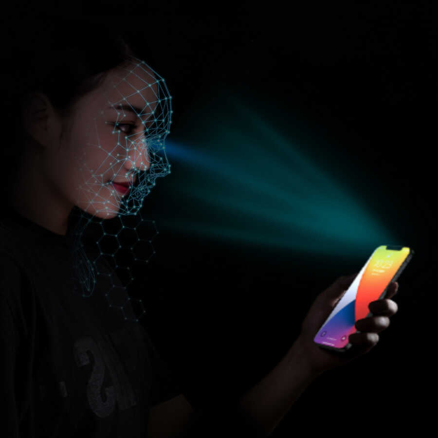 Apple iPhone X Wiwu iPrivacy HD Anti-Peep Ekran Koruyucu Siyah