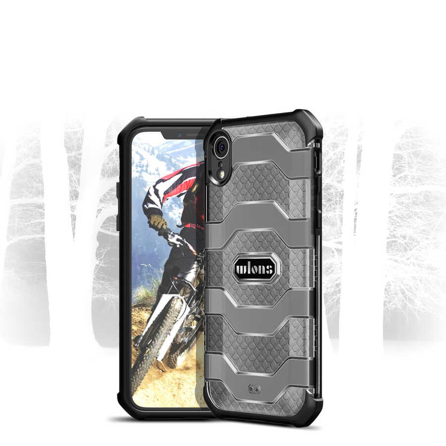 Apple iPhone XR 6.1 Kılıf Wlons Mit Kapak Siyah