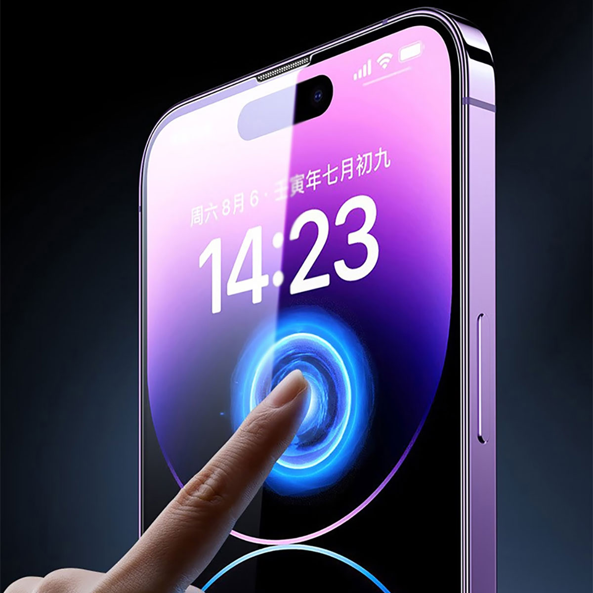 Apple iPhone XR 6.1 Wiwu iVista Screen Matte Ultra Güçlü Temperli Mat Ekran Koruyucu Siyah