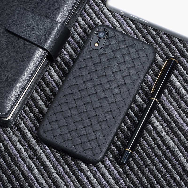 Apple iPhone XR Kılıf Benks Weavelt Tpu Protective Kapak Siyah
