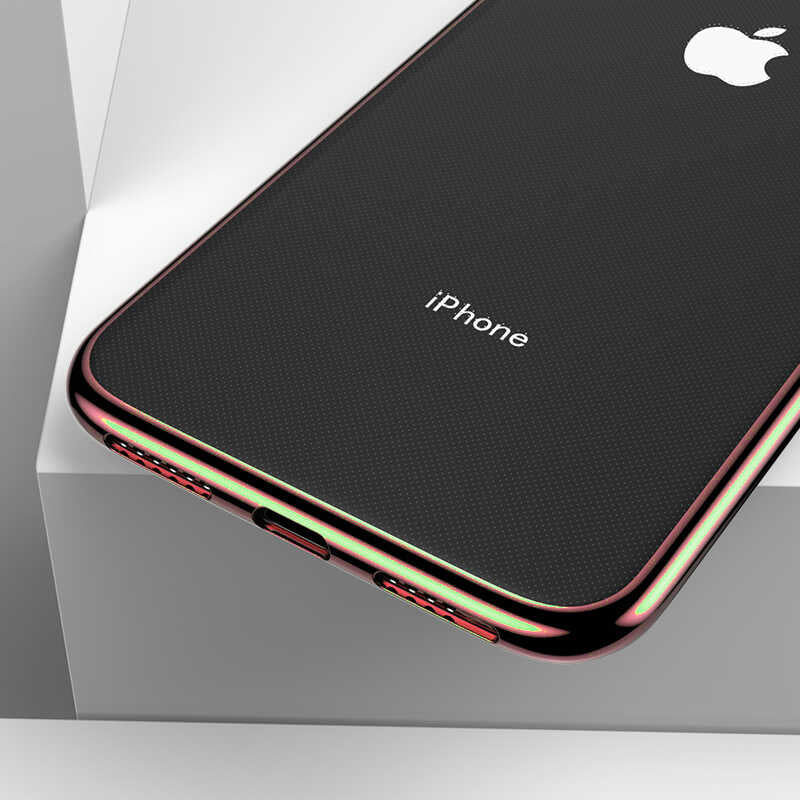 Apple iPhone XS 5.8 Benks Magic Glitz Ultra-Thin Transparent Protective Soft Kapak Koyu Yeşil