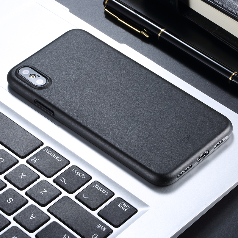 Apple iPhone XS 5.8 Kılıf Benks Lollipop Protective Kapak Transparan Siyah