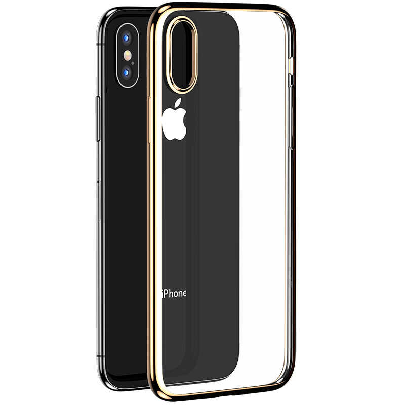 Apple iPhone XS Max 6.5 Benks Magic Glitz Ultra-Thin Transparent Protective Soft Kapak Siyah