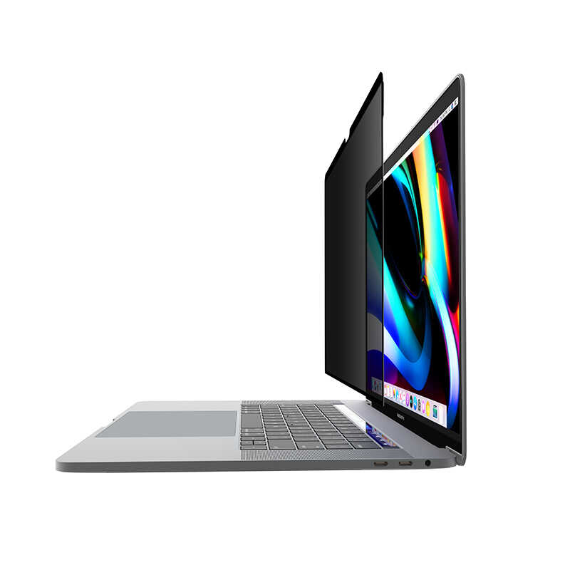 Apple Macbook Pro 16.2 2023 A2780 Wiwu iPrivacy Magnetik Hayalet Ekran Koruyucu Siyah
