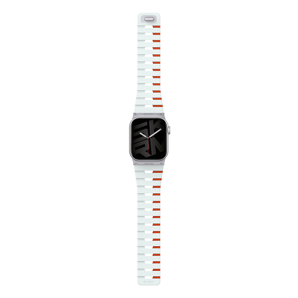 Apple Watch 38mm Skinarma Gemini Serisi TPU Magnetik Silikon Kordon Pembe