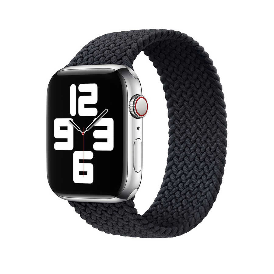 Apple Watch 38mm Wiwu Braided Solo Loop Small Kordon Yeşil
