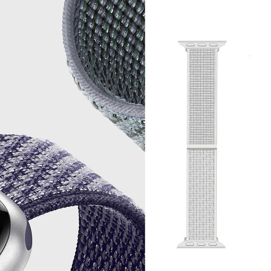 Apple Watch 38mm Wiwu Sport Loop Hasır Kordon Siyah