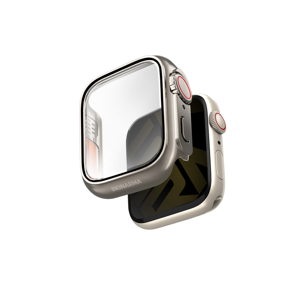 Apple Watch 40mm SkinArma Gado Pro Dijital Taç Korumalı Kasa ve Ekran Koruyucu Gri