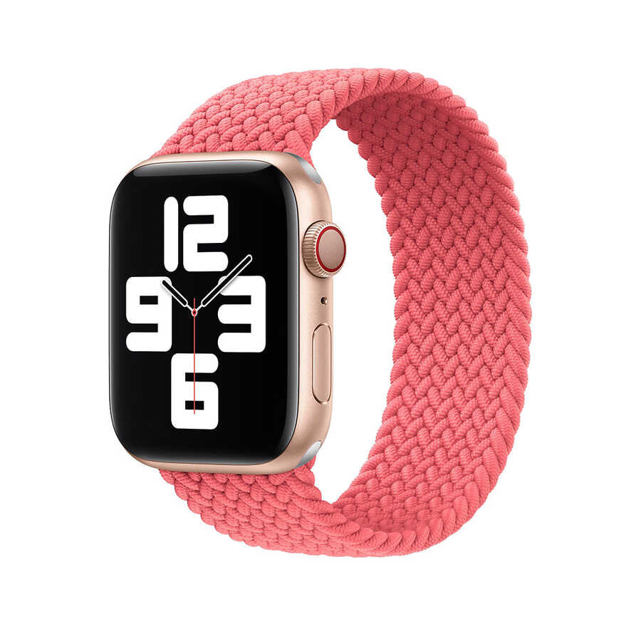 Apple Watch 40mm Wiwu Braided Solo Loop Small Kordon Siyah