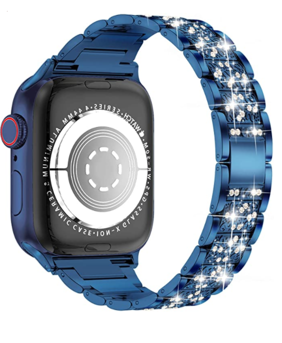 Apple Watch 40mm Wiwu Three Beads Set Auger Metal Kordon Siyah