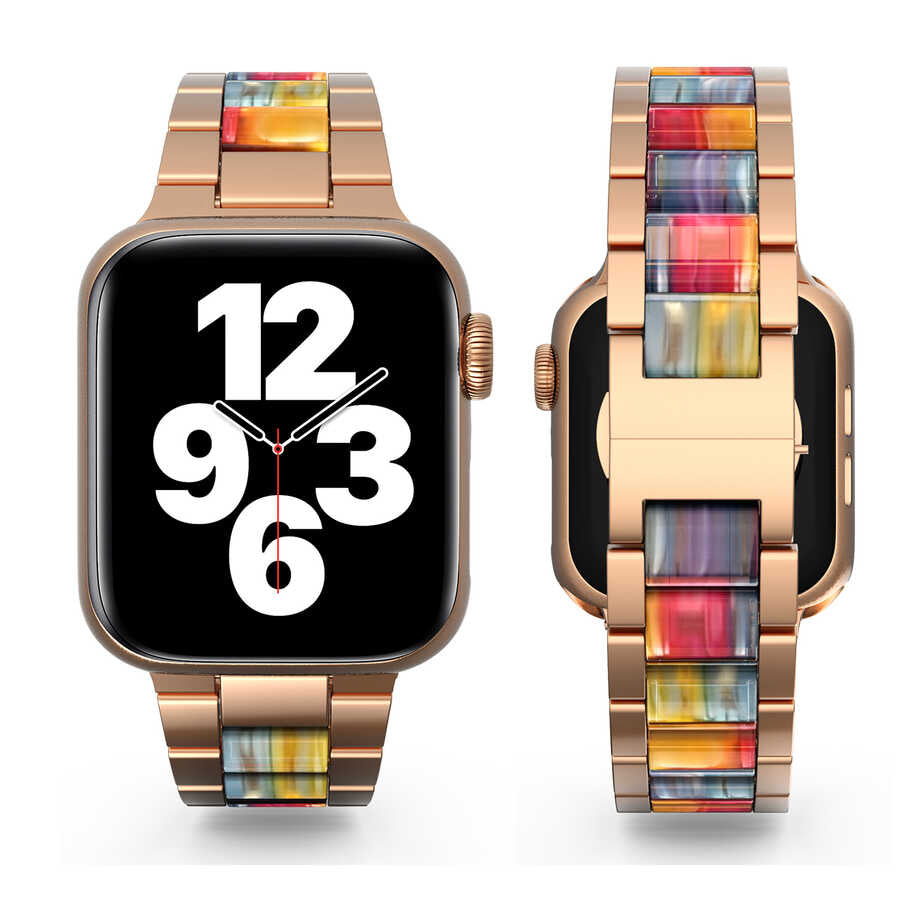 Apple Watch 42mm Wiwu Resin Steel Belt Metal Kordon Colorful