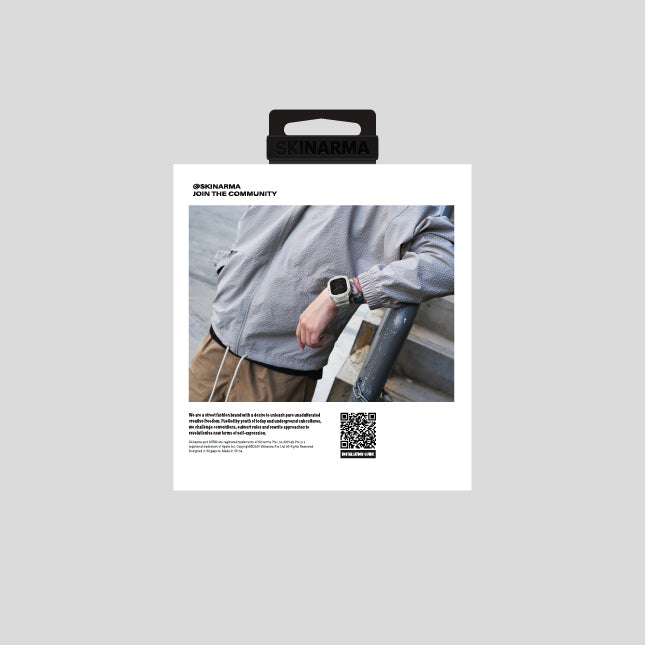 Apple Watch 44 mm Skinarma Mecha 2in1 TPU Kasa Koruyucu + Silikon Kordon Yeşil