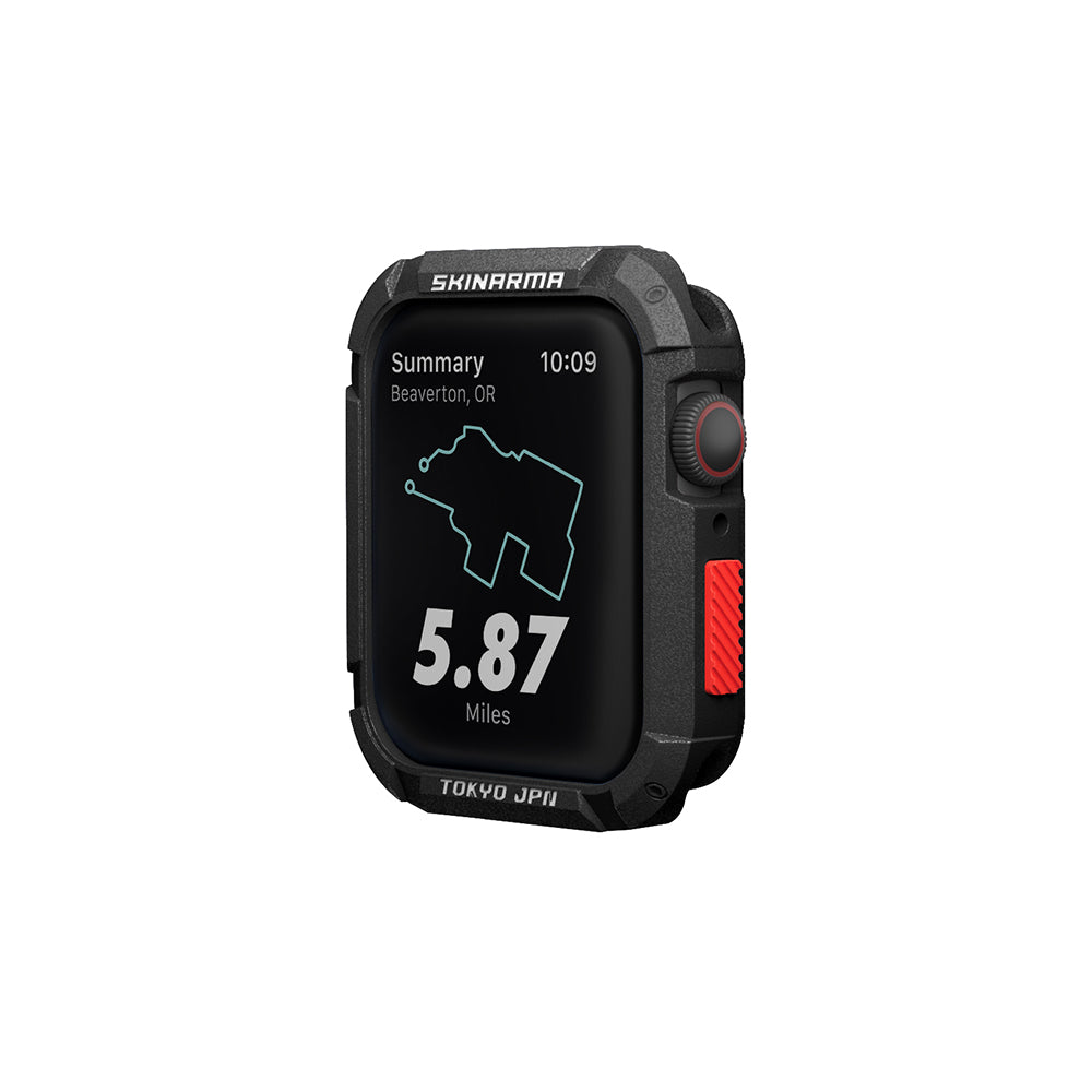 Apple Watch 44mm SkinArma Kurono Buzlu Tasarım Sert PC Kasa Koruyucu Gri