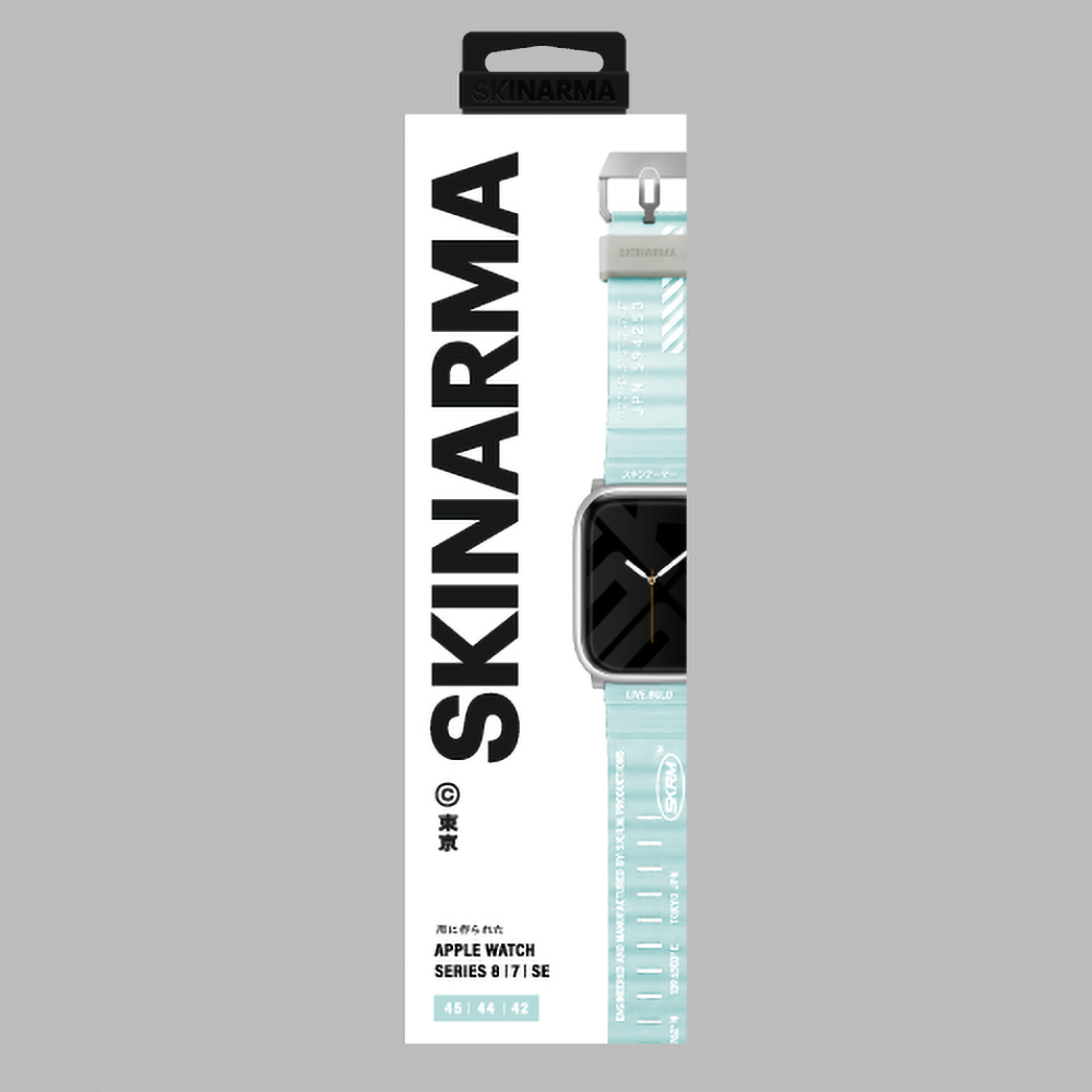 Apple Watch 44mm SkinArma Shokku Silikon Kordon Mavi