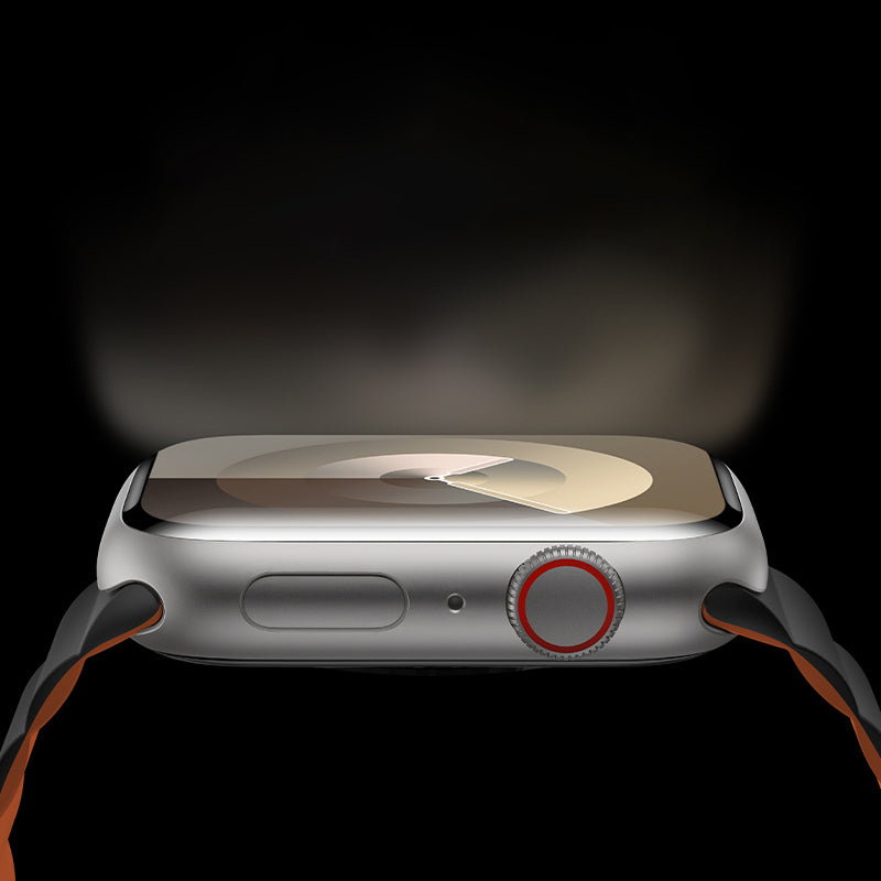 Apple Watch 7 41mm Benks Magnetik Tak Çıkar Silikon Strap Kayış Starlight-Turuncu