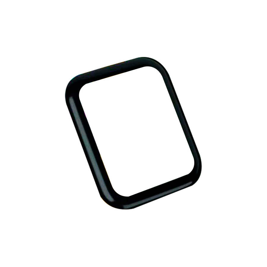 Apple Watch 7 45mm Go Des 2 in 1 Ekran Koruyucu Siyah