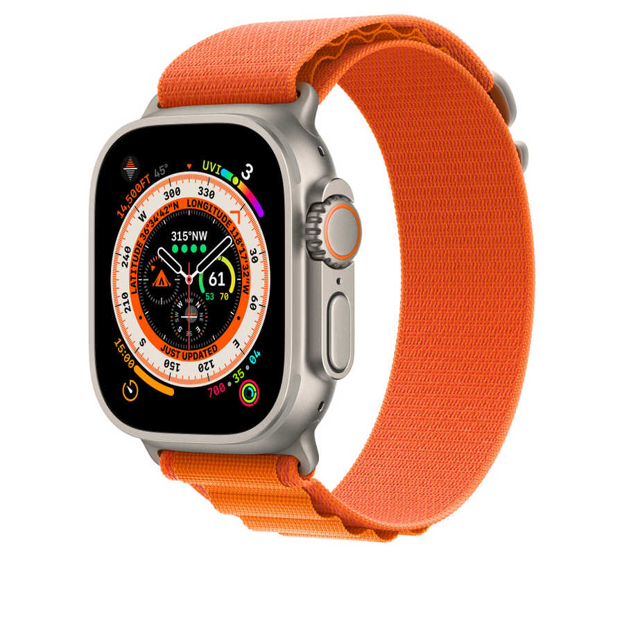 Apple Watch 7 45mm Kordon Wiwu WU-01 Hasır Örgü Strap Kayış Koyu Yeşil