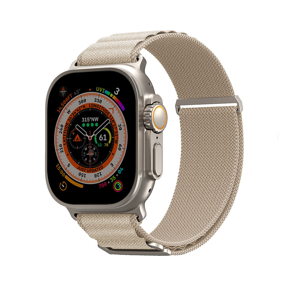 Apple Watch 7 45mm SkinArma Kobu Hasır Kordon Olive