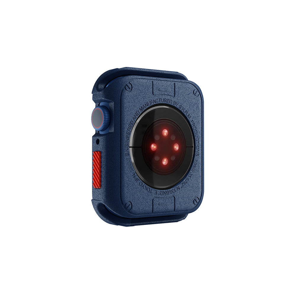 Apple Watch 7 45mm SkinArma Kurono Buzlu Tasarım Sert PC Kasa Koruyucu Koyu Gri