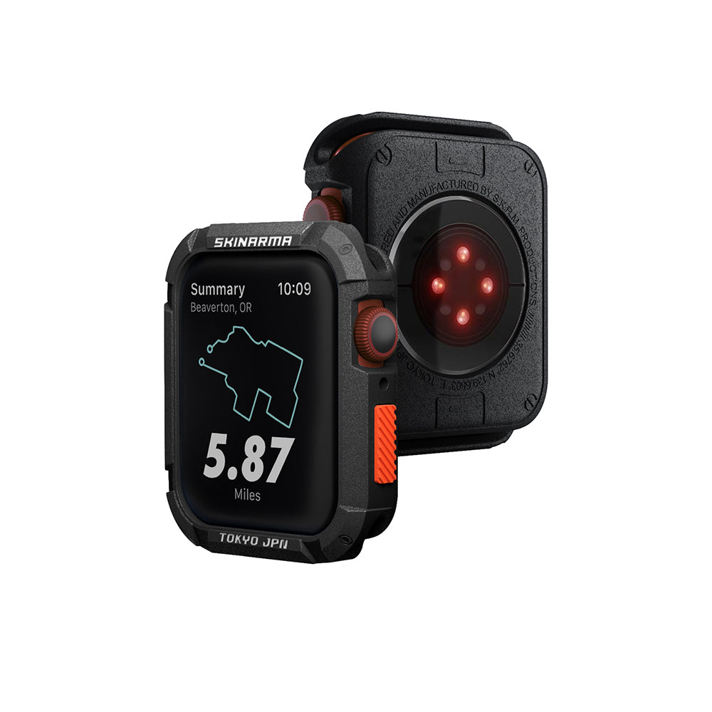 Apple Watch 7 45mm SkinArma Kurono Buzlu Tasarım Sert PC Kasa Koruyucu Mavi