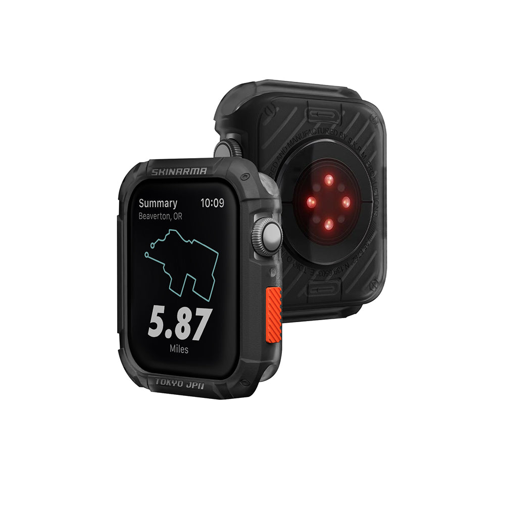 Apple Watch 7 45mm SkinArma Kurono Buzlu Tasarım Sert PC Kasa Koruyucu Beyaz