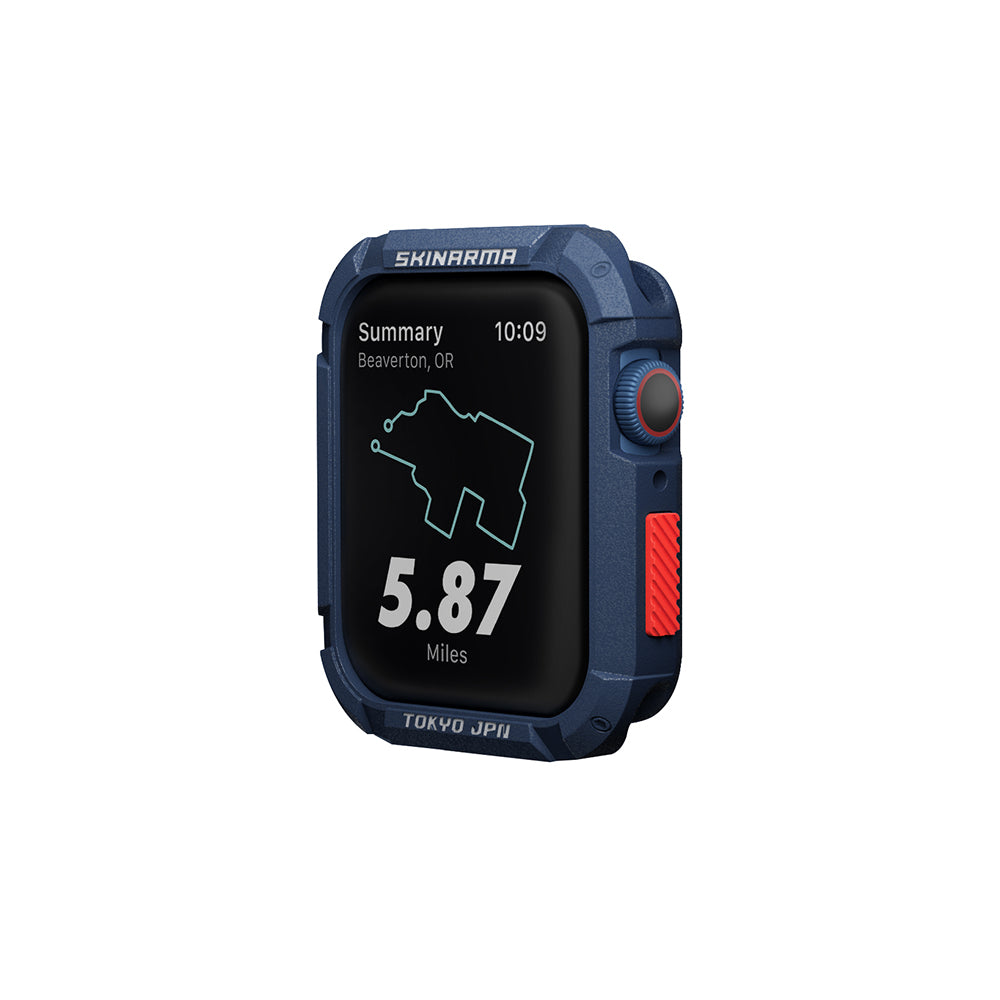 Apple Watch 7 45mm SkinArma Kurono Buzlu Tasarım Sert PC Kasa Koruyucu Gri