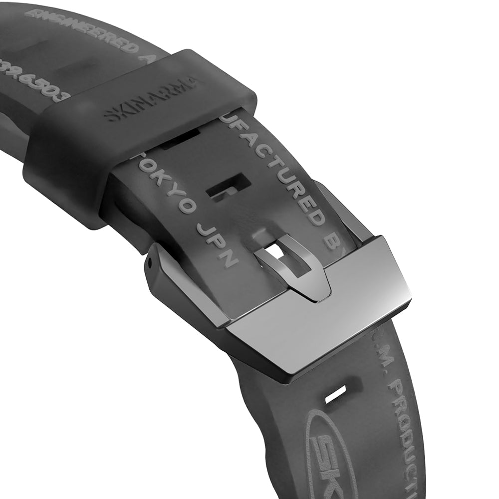 Apple Watch 7 45mm SkinArma Kurono Sert PC Kasa Koruyucu + Shokku Silikon Kordon Beyaz