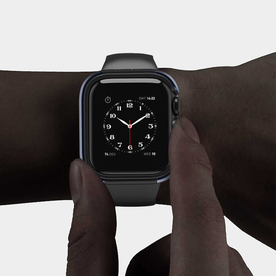 Apple Watch 7 45mm Wiwu Defense Watch Kapak Gümüş