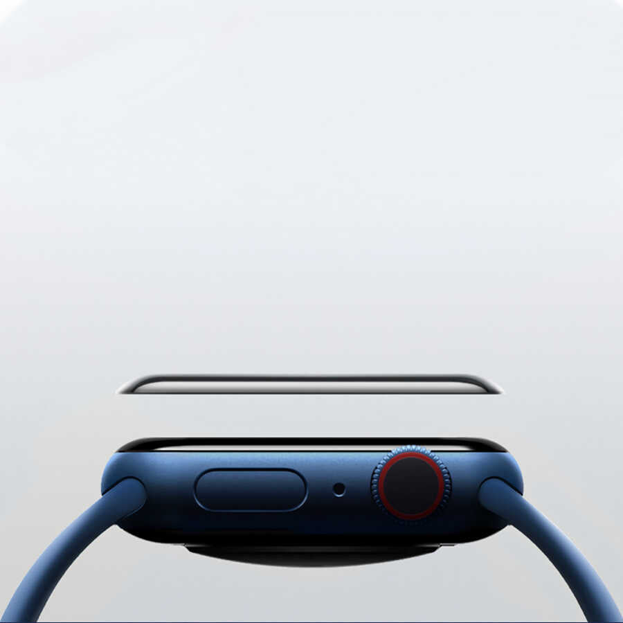 Apple Watch 7 45mm Wiwu iVista Watch Ekran Koruyucu Siyah