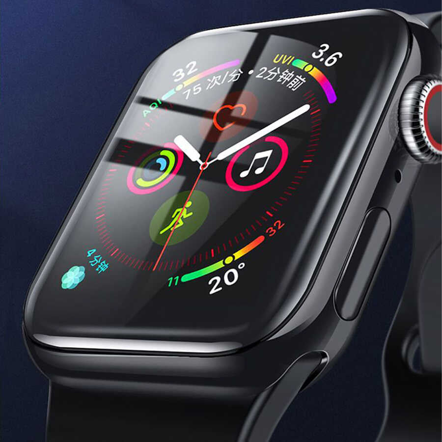 Apple Watch 7 45mm Wiwu iVista Watch Ekran Koruyucu Siyah