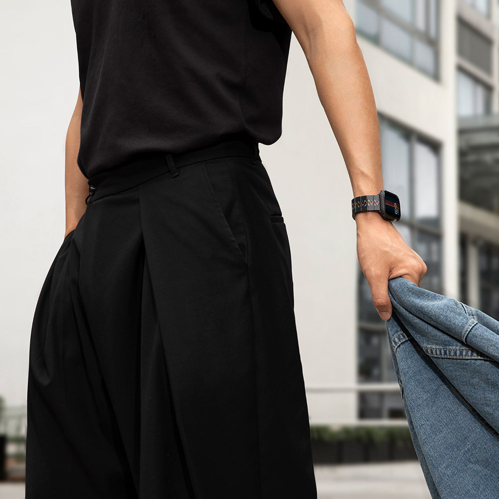 Apple Watch Serisi Uyumlu Aramid Fiber ve Karbon Fiber Pitaka Modern Serisi Rhapsody Universal Kordon Siyah