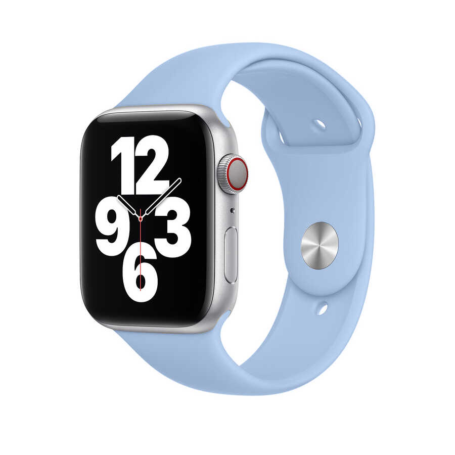 Apple Watch Ultra 49mm Kordon Wiwu Sport Band Silikon Strap Kayış Sarı
