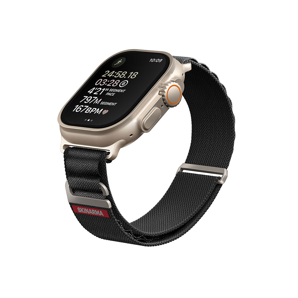 Apple Watch Ultra 49mm SkinArma Kobu Hasır Kordon Krem