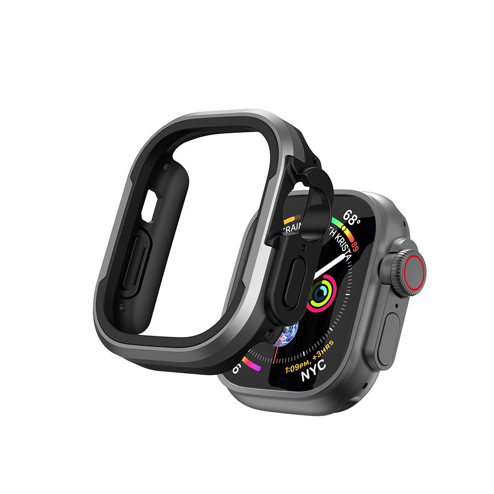 Apple Watch Ultra 49mm Wiwu JD-101 Defender Akıllı Saat Kasa Koruyucu Siyah