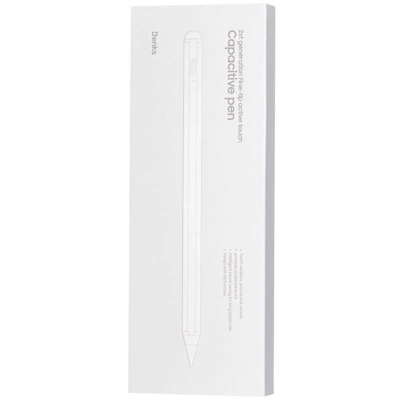 Benks 2nd Generation Dokunmatik Çizim Kalemi Beyaz