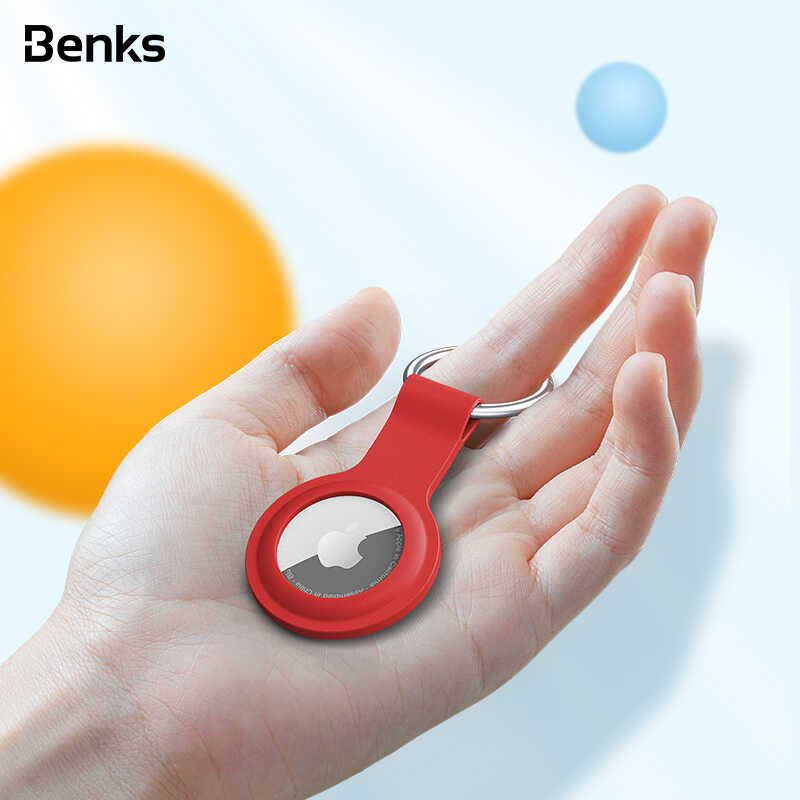 Benks Airtag Silikon Kılıf Kırmızı