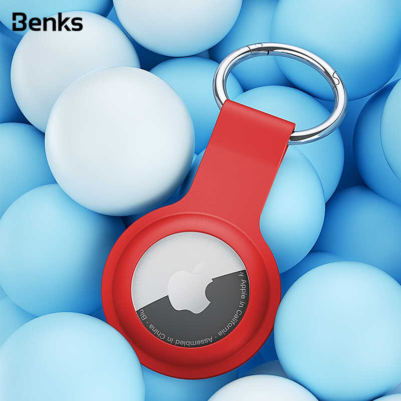 Benks Airtag Silikon Kılıf Kırmızı