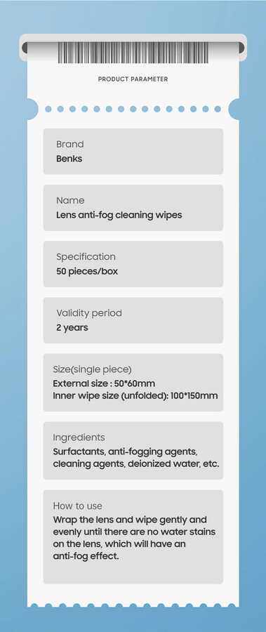 Benks Anti-Fog Buğu Önleyici Temizlik Bezi Beyaz