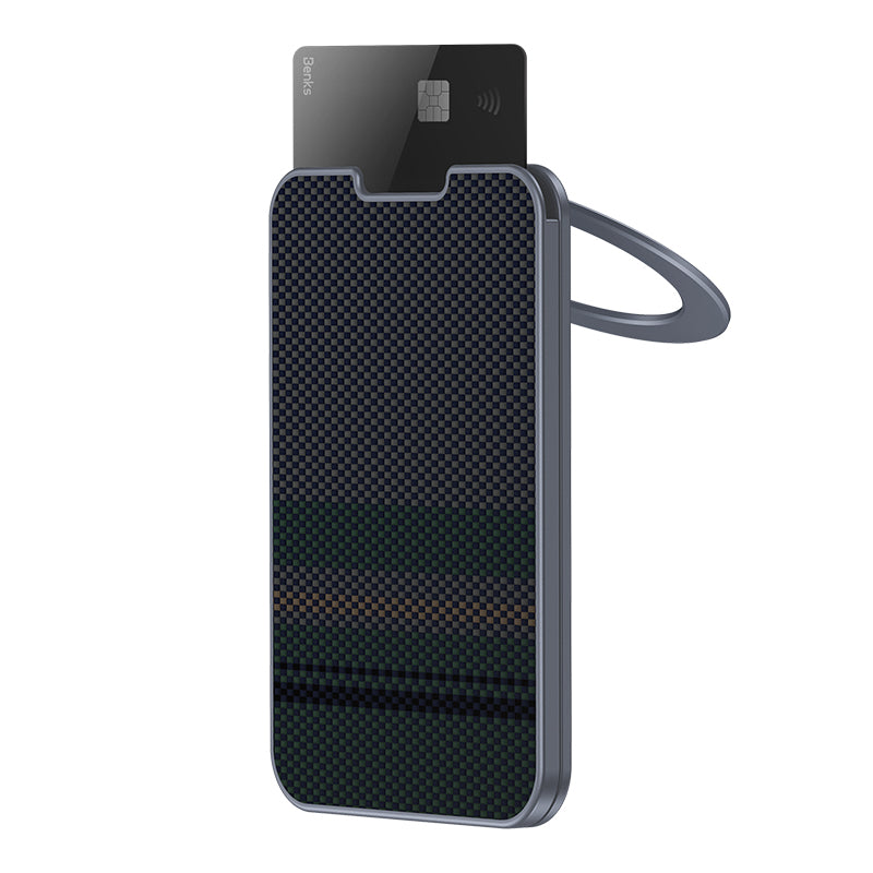 Benks ArmorGo 600D Aramid Fiber Magnetik Standlı Kartlık Gold