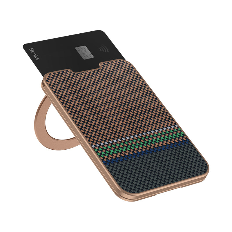 Benks ArmorGo 600D Aramid Fiber Magnetik Standlı Kartlık Gold