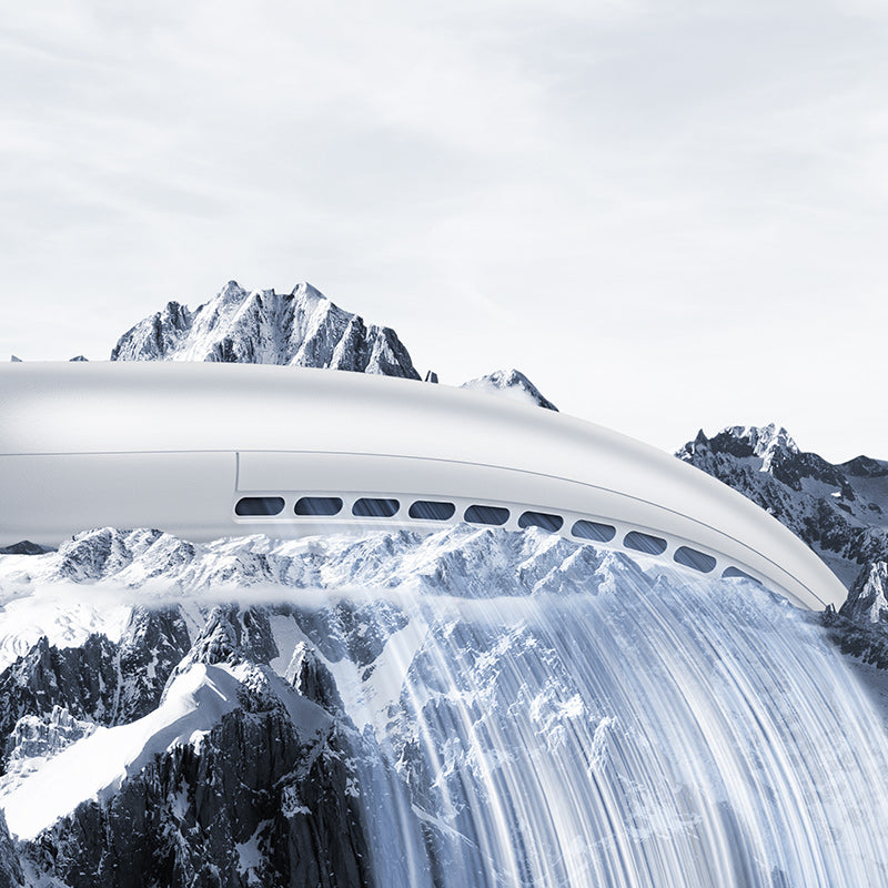 Benks Biliz F24 Taşınabilir Şarjlı Boyun Askılı Fan Beyaz