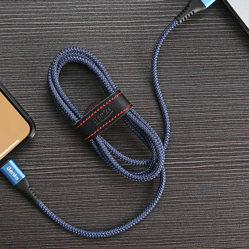 Benks D26 Lightning Usb Kablo 1.2M Mavi