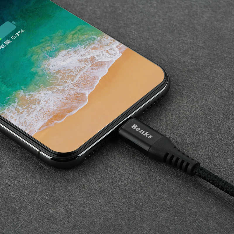 Benks D26 Lightning Usb Kablo 1.8M Siyah