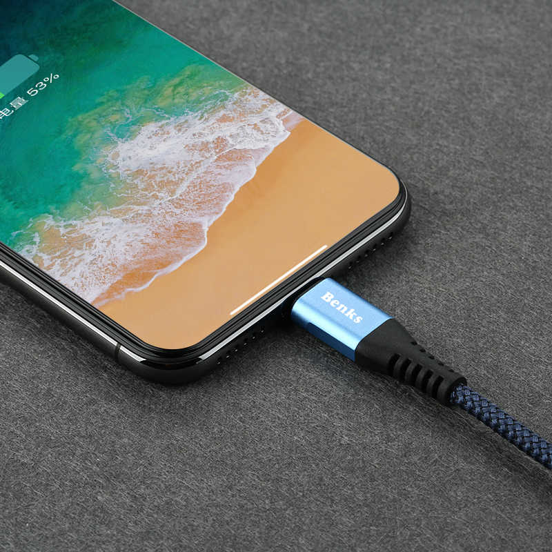 Benks D26 Lightning Usb Kablo 1.8M Kırmızı