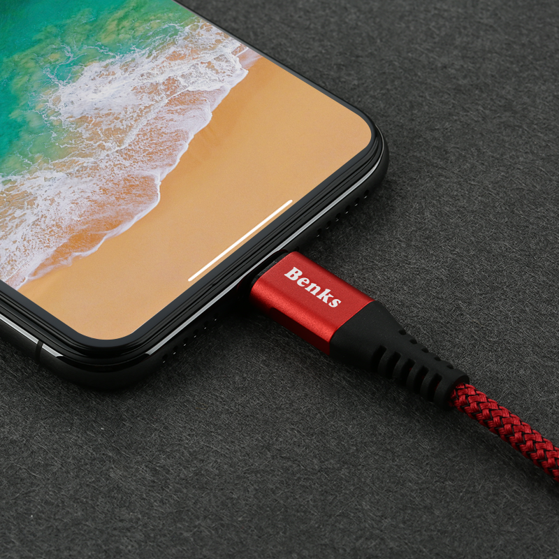 Benks D26 Lightning Usb Kablo 1.8M Mavi