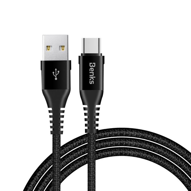 Benks D26 Type-C Usb Kablo 1.2M Siyah