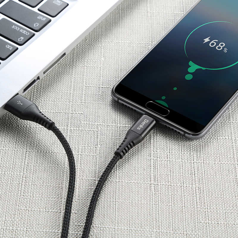 Benks D26 Type-C Usb Kablo 1.2M Siyah