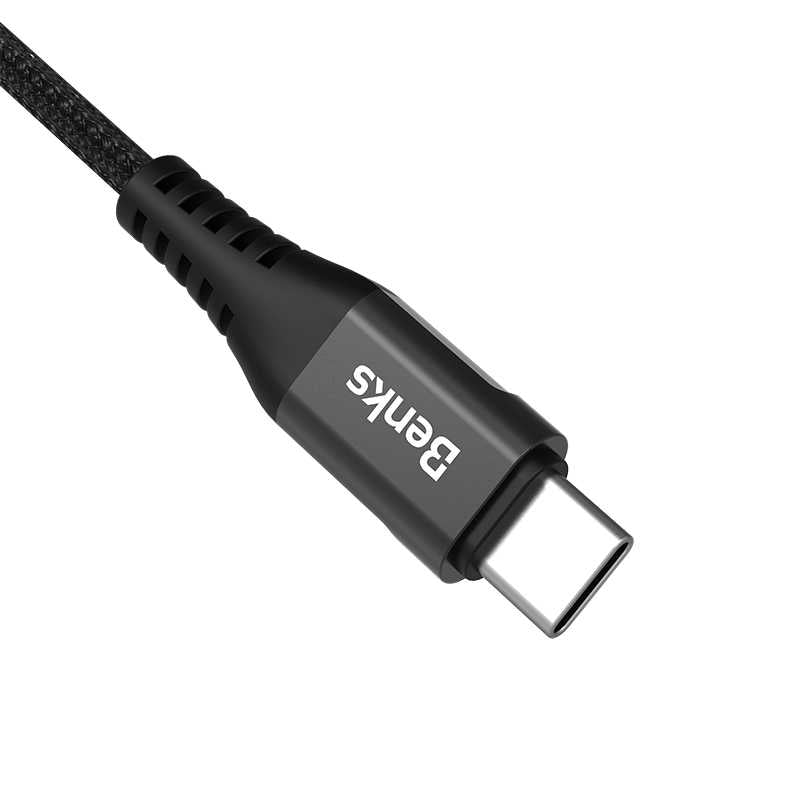 Benks D26 Type-C Usb Kablo 1.2M Siyah