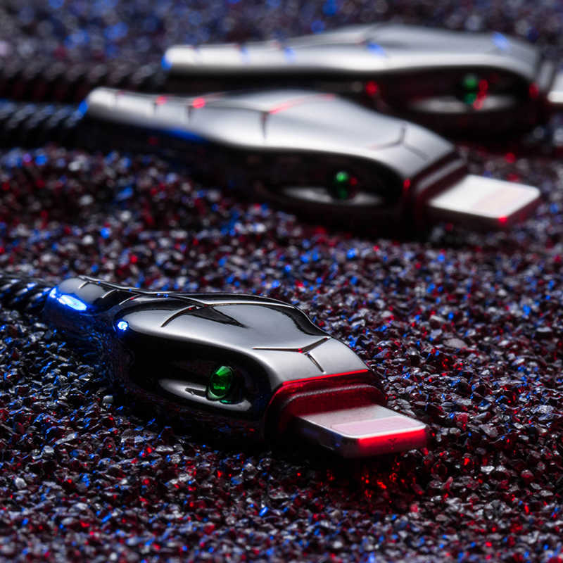 Benks D27 3 in 1 Snake Lightning+Lightning+Micro Kablo 1.5M Gri