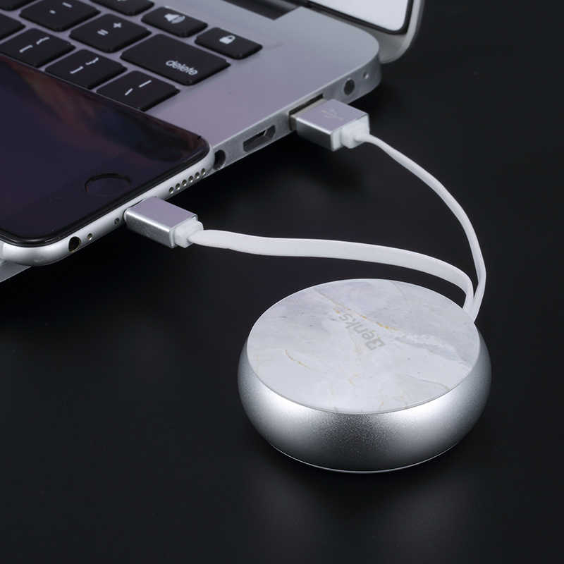 Benks D28 Retractable Lightning Kablo Siyah